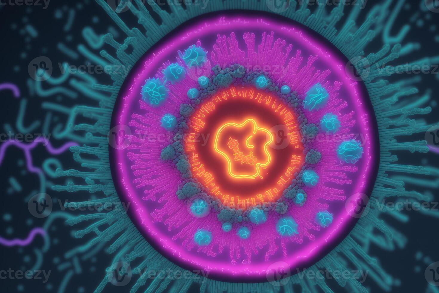 Coronavirus 2019-nCoV. Abstract background. Design element for graphics artworks.Abstract fractal. Flu virus. photo