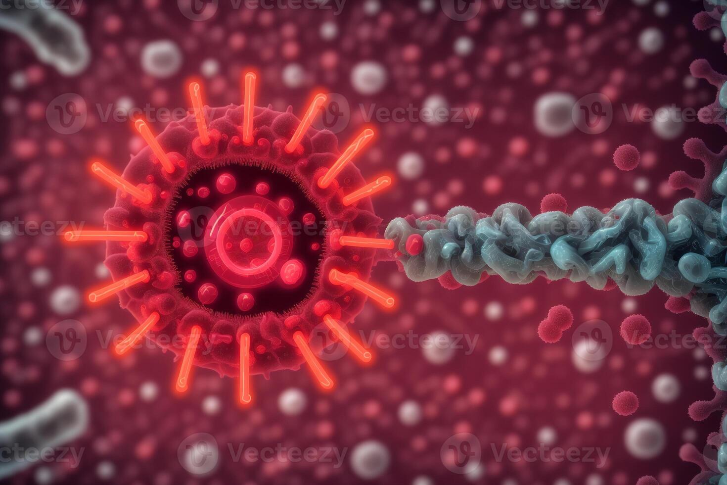 Coronavirus 2019-nCoV. Abstract background. Design element for graphics artworks.Abstract fractal. Flu virus. photo