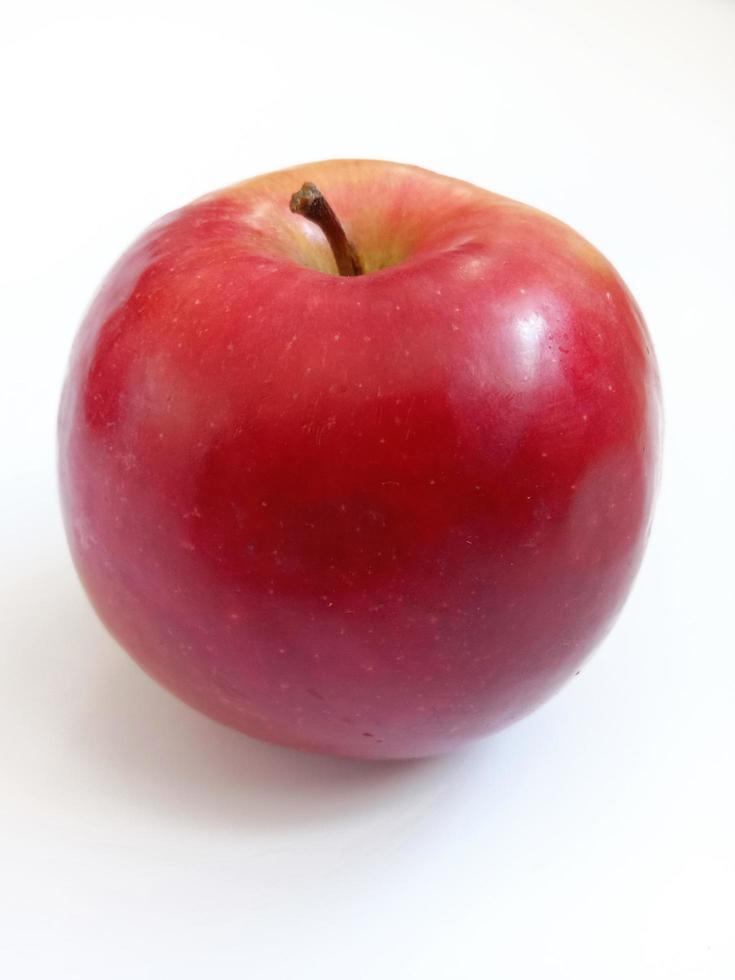 red apple isolated on white background photo