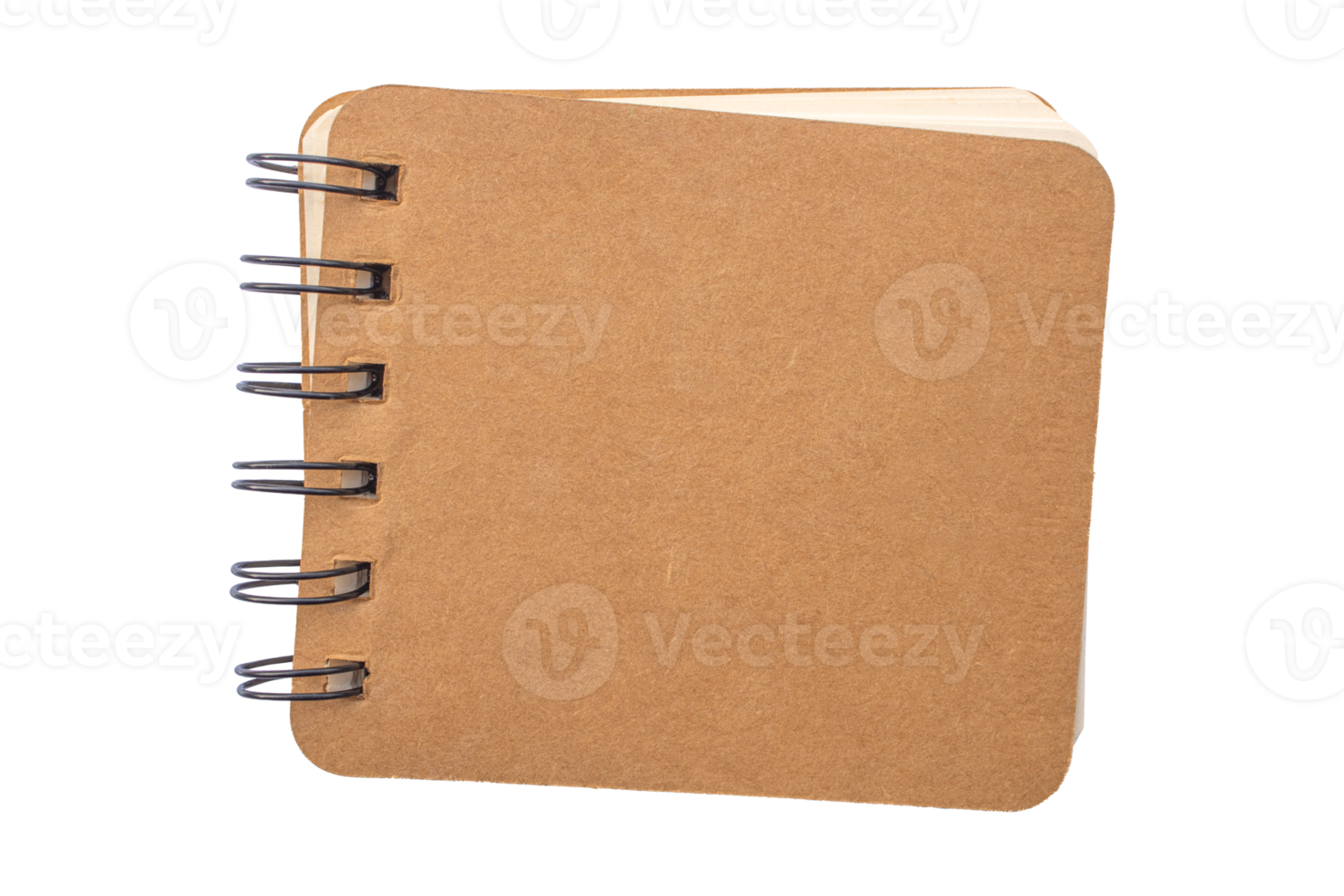 Brown notebook isolated on transparent background. notepad png