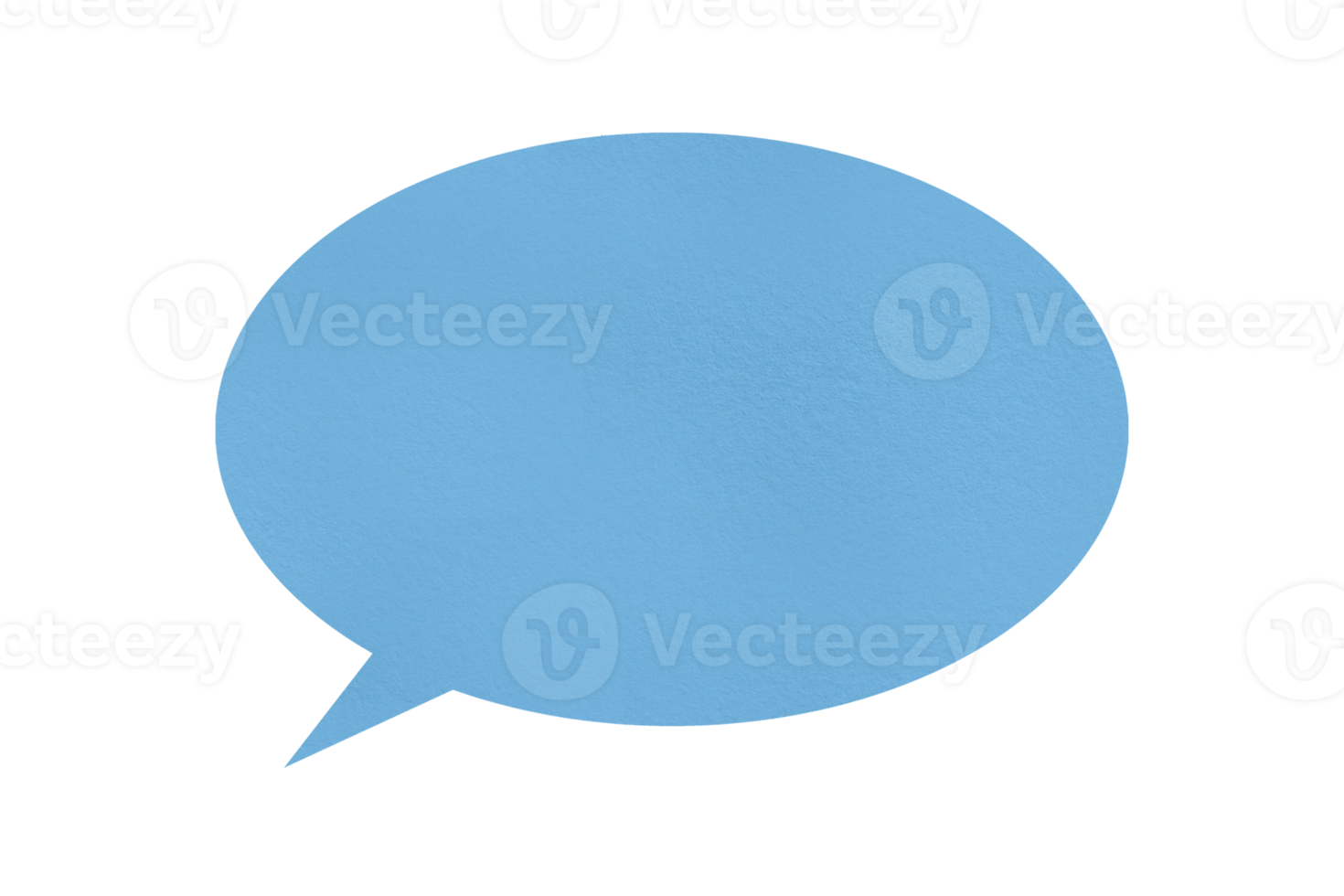 il giro blu carta con discorso bolle isolato su trasparente sfondo comunicazione bolla design png