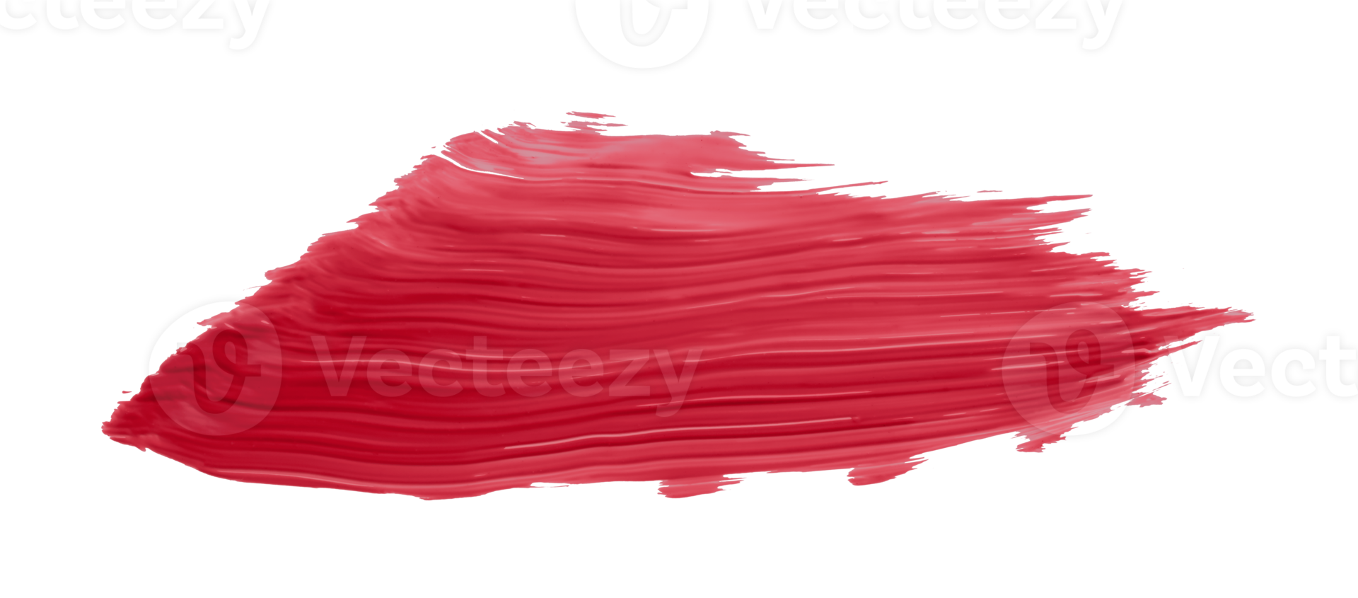 Ruddy brush isolated on transparent background, Scarlet Sage red brush, png