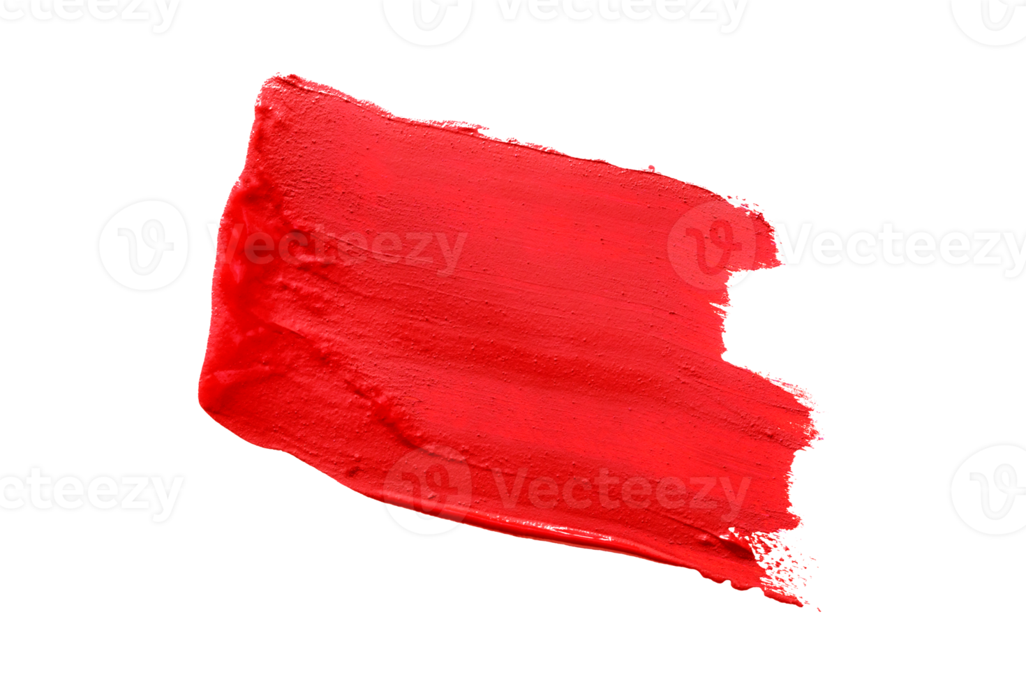 rot Bürste isoliert auf transparent Hintergrund rot Aquarell, png