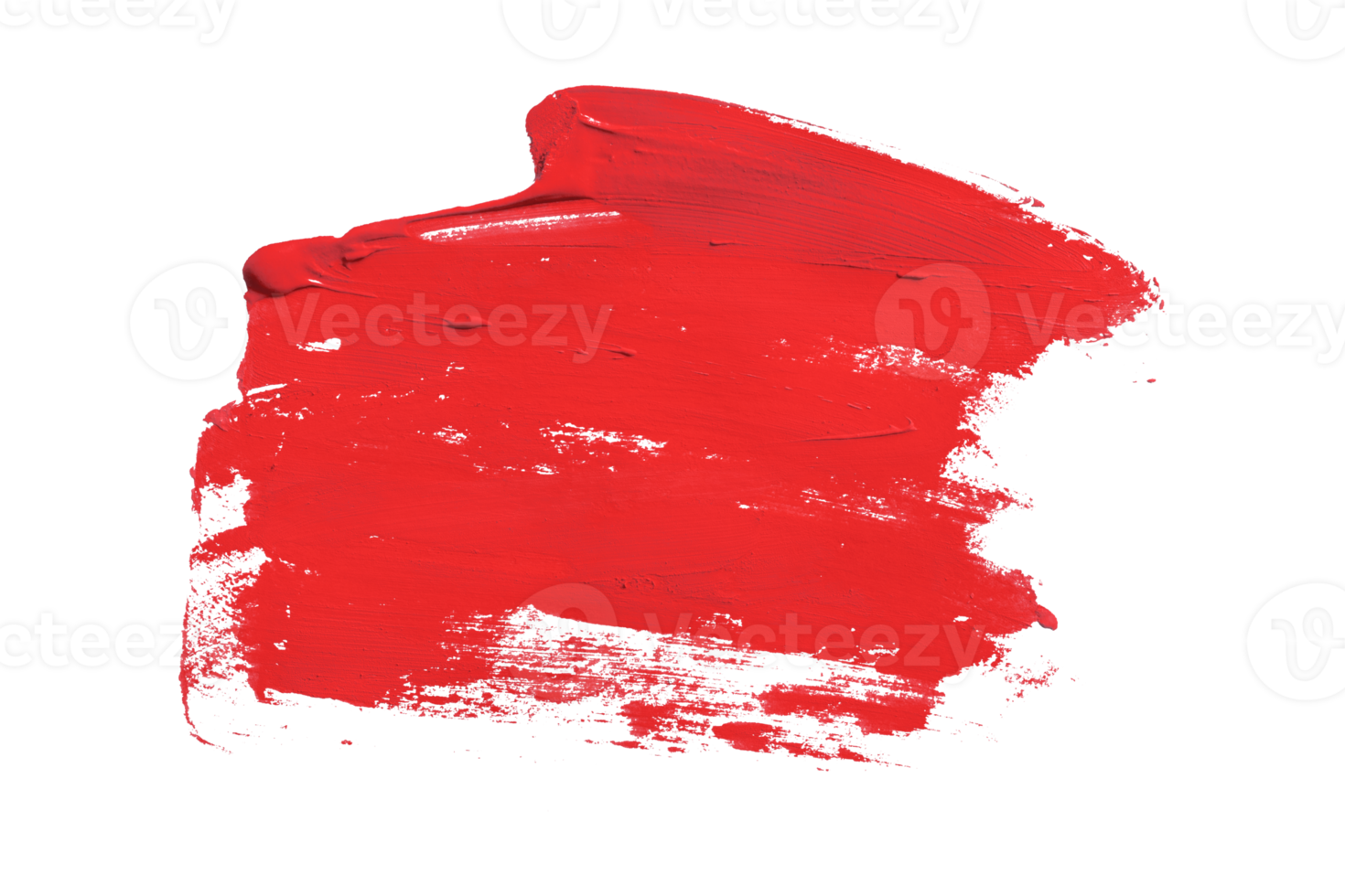 rot Bürste isoliert auf transparent Hintergrund rot Aquarell, png