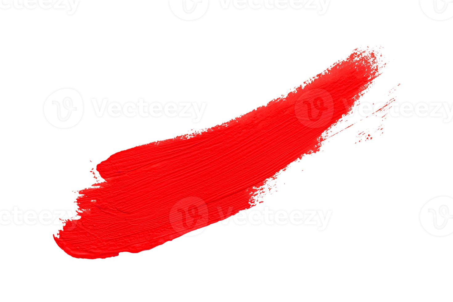 röd borsta isolerat på transparent bakgrund röd akvarell, png