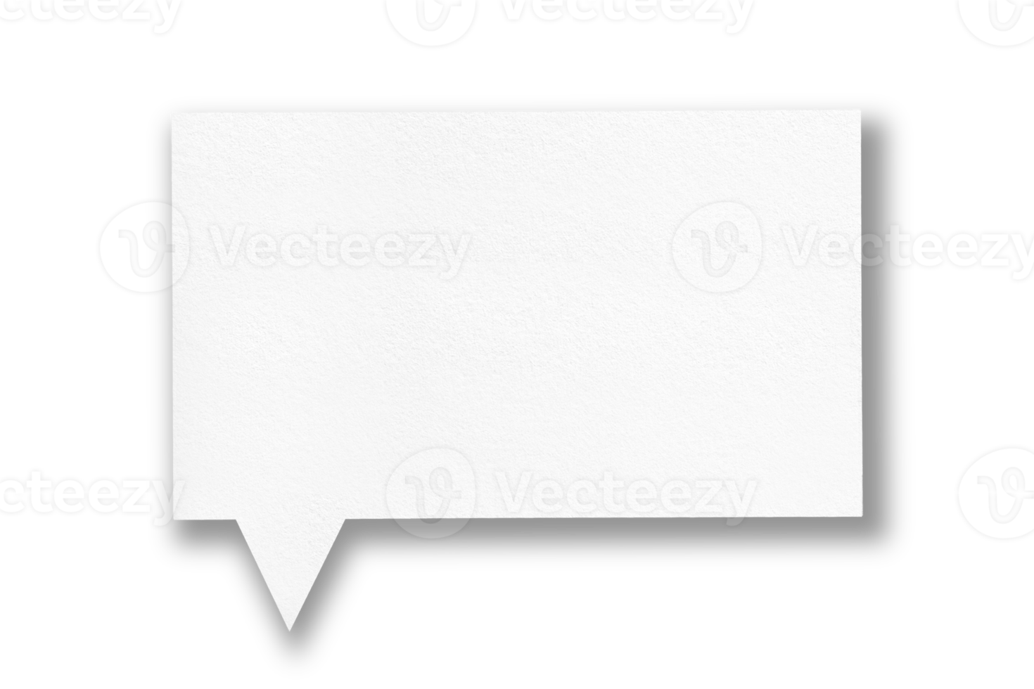 white paper and black shadow speech bubble image isolated on transparent background communication bubbles png