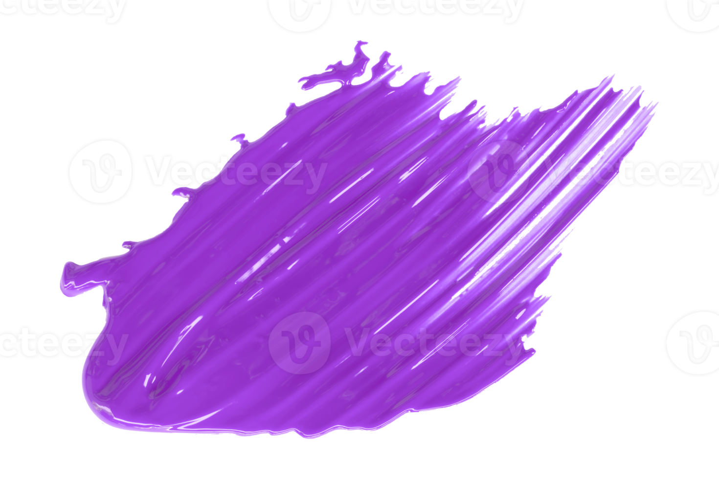 brillant violet brosse isolé sur transparent Contexte violet aquarelle png