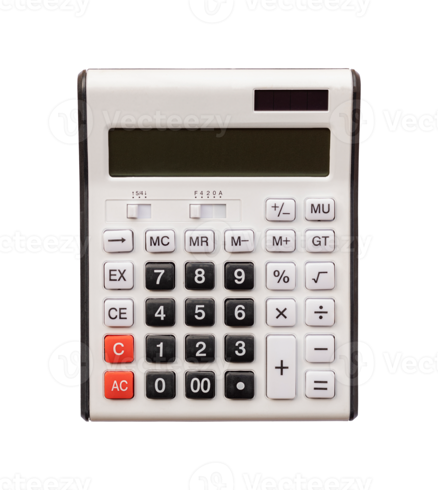 gammal kalkylator isolerat på transparent bakgrund.används kalkylator siffra kalkylator png