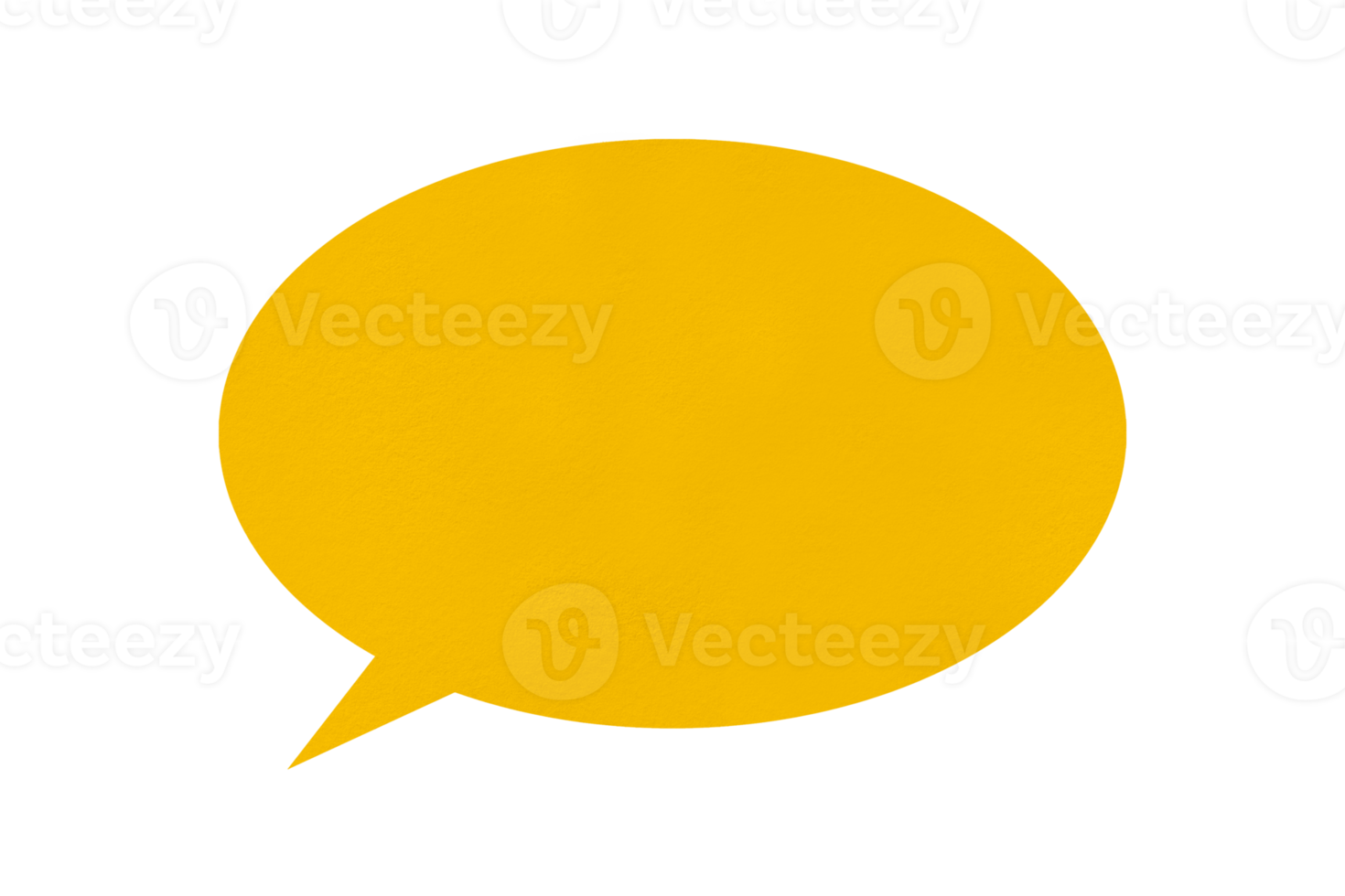 round yellow paper with speech bubbles isolated on transparent background communication bubble design png