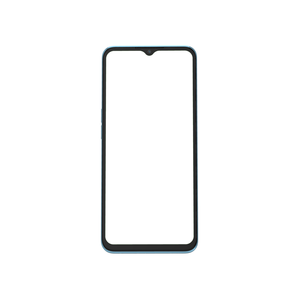 främre se av en transparent telefon png