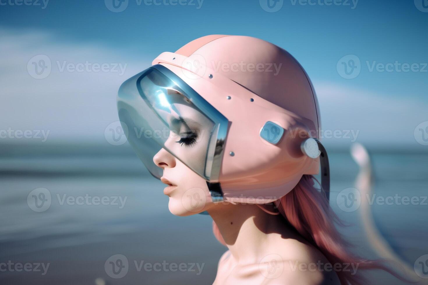 woman in futuristic style photo