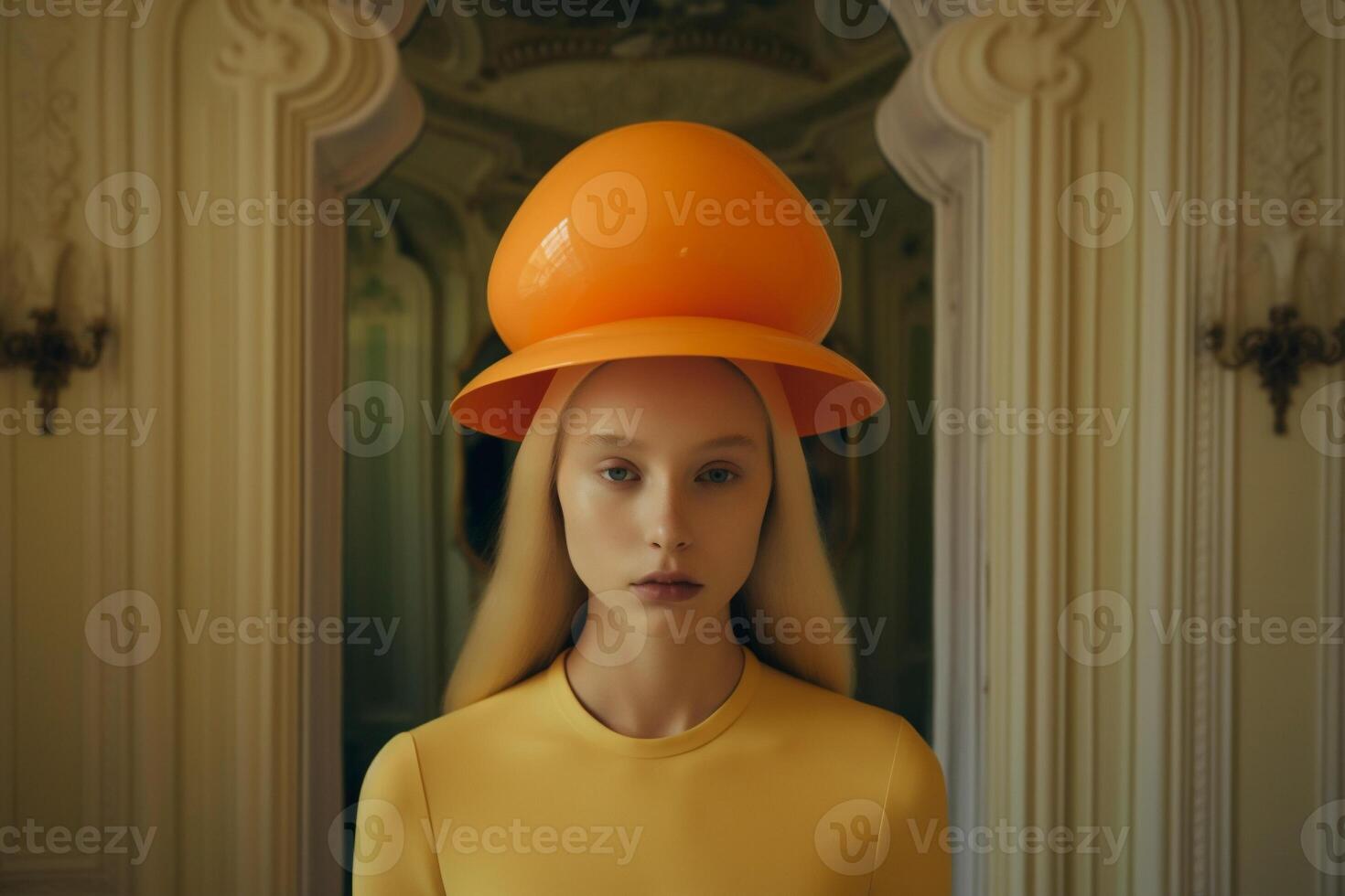 woman in futuristic style photo