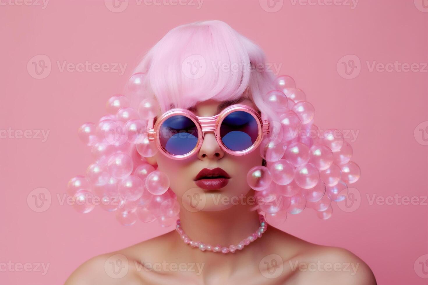 woman in futuristic style photo