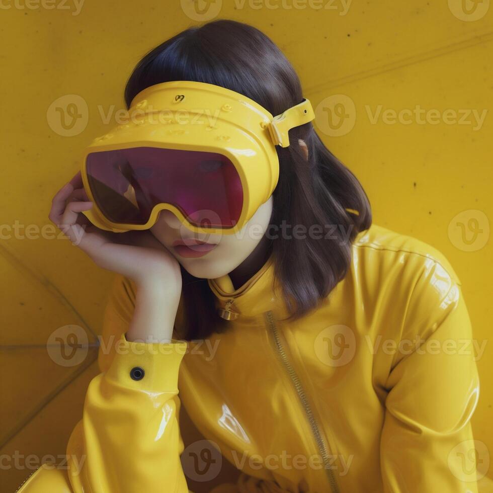 woman in futuristic style photo