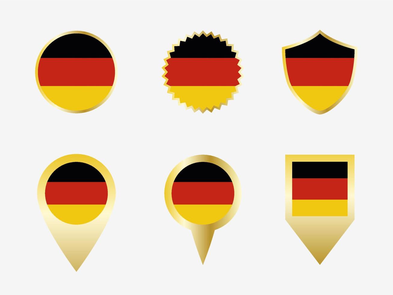 Vector flag set of Germany.