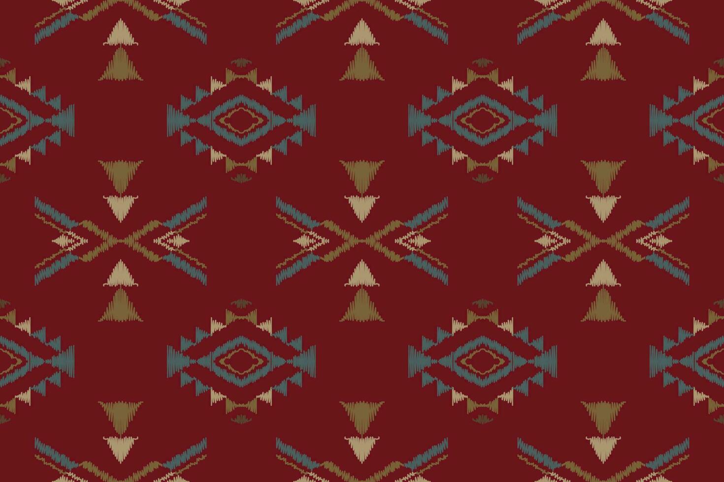 Ikat Pattern, Motif Ikat Aztec Folk Embroidery, Mexican Aztec Geometric Rhombus Art Ornament Print. Digital File Design for Print Texture,fabric,saree,sari,carpet,rug,batik vector