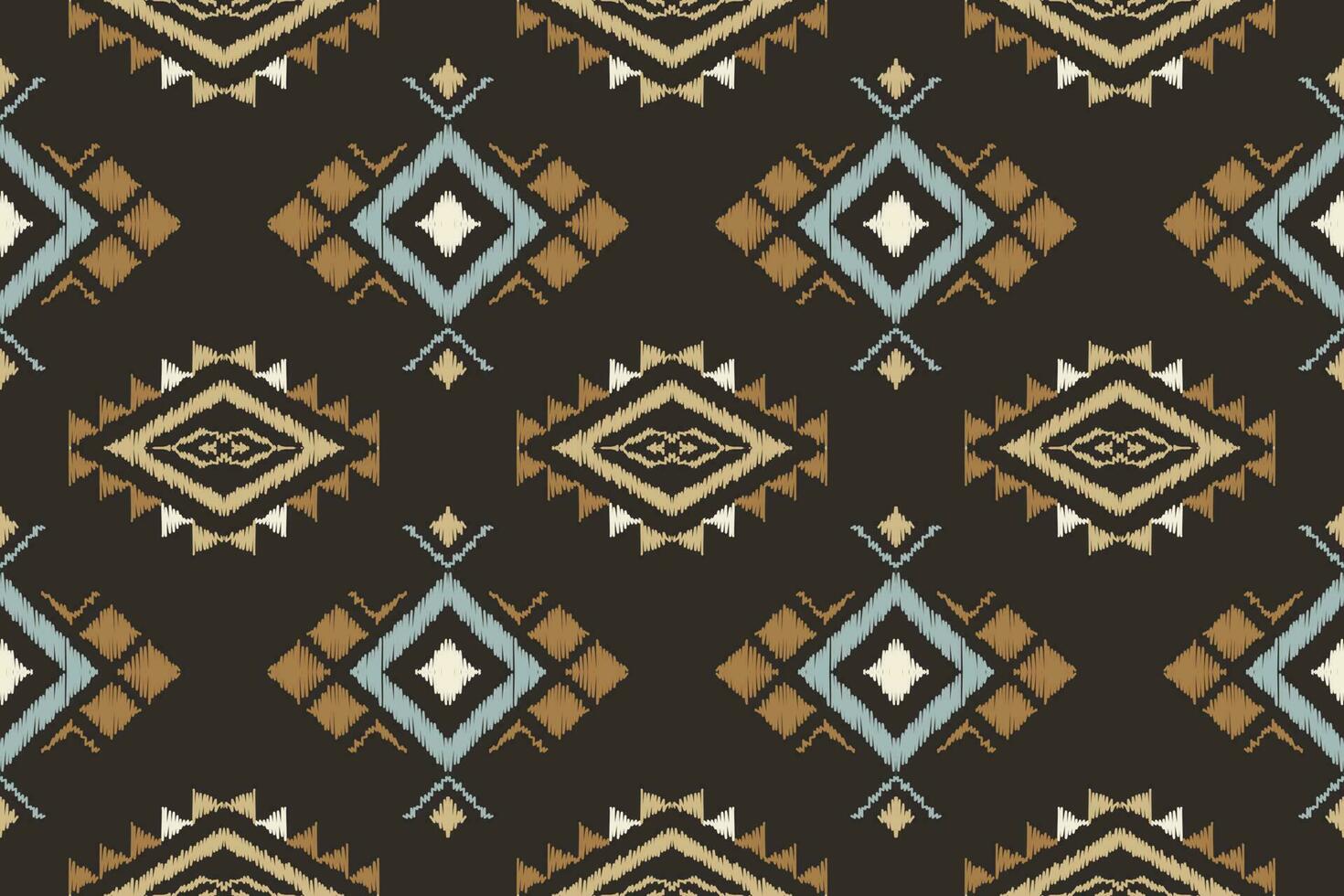 Ikat Flowers, Motif Ikat Aztec Folk Embroidery, Mexican Aztec Geometric Rhombus Art Ornament Print. Digital File Design for Print Texture,fabric,saree,sari,carpet,rug,batik vector