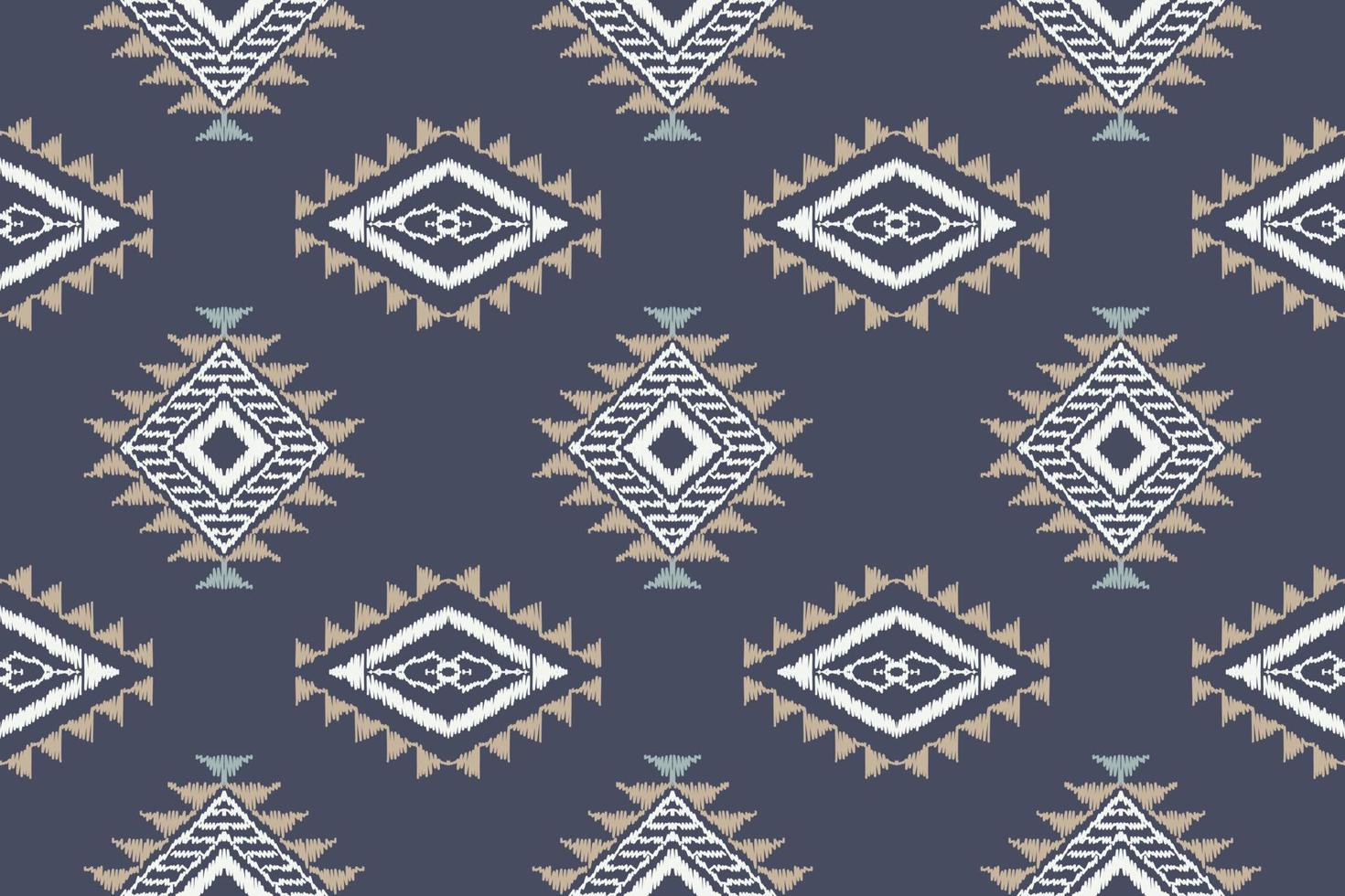 Ikat Fabric, Motif Ikat Aztec Folk Embroidery, Mexican Aztec Geometric Rhombus Art Ornament Print. Digital File Design for Print Texture,fabric,saree,sari,carpet,rug,batik vector