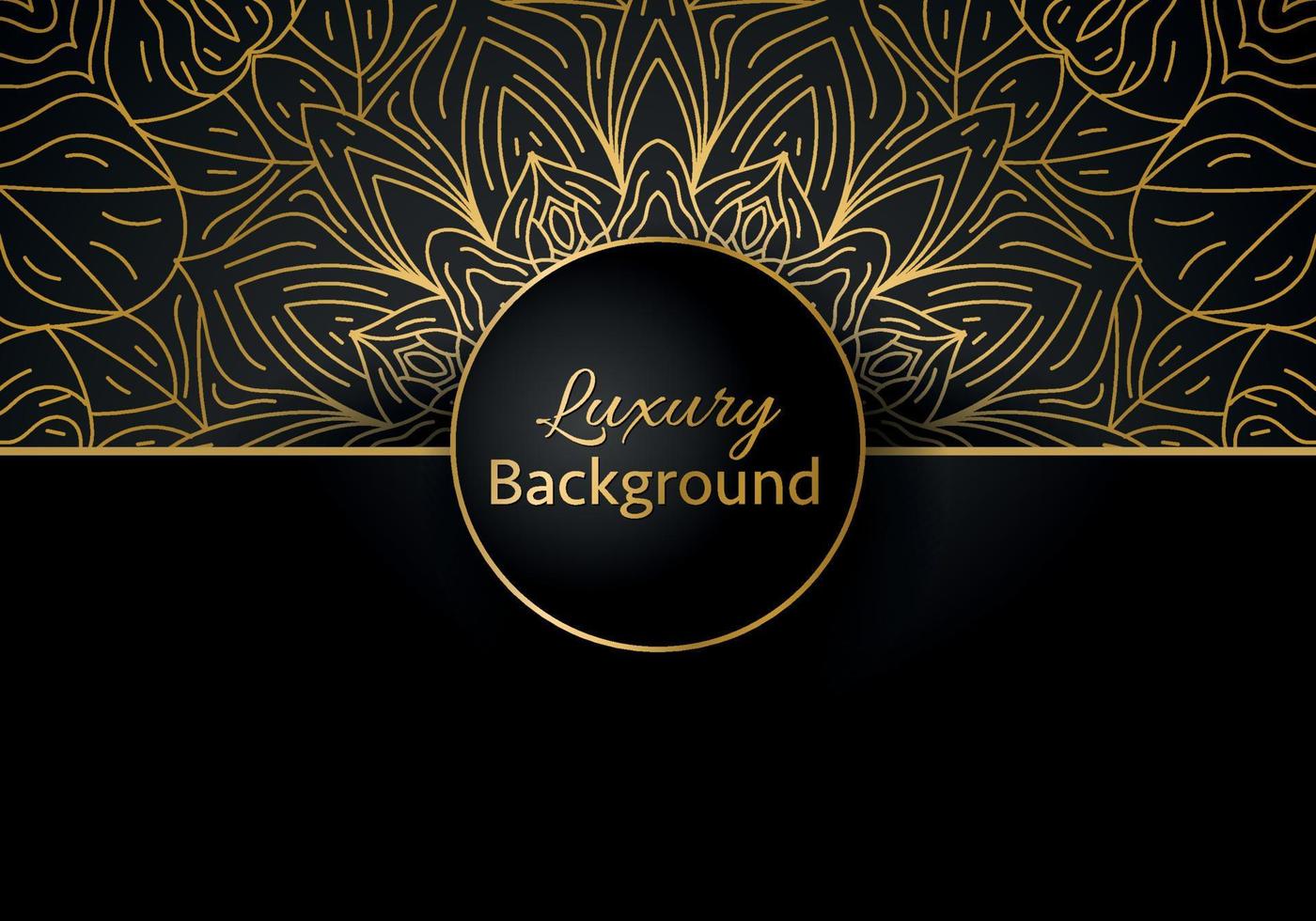 Luxury vector mandala background design with golden color pattern. Vector ornamental mandala design.