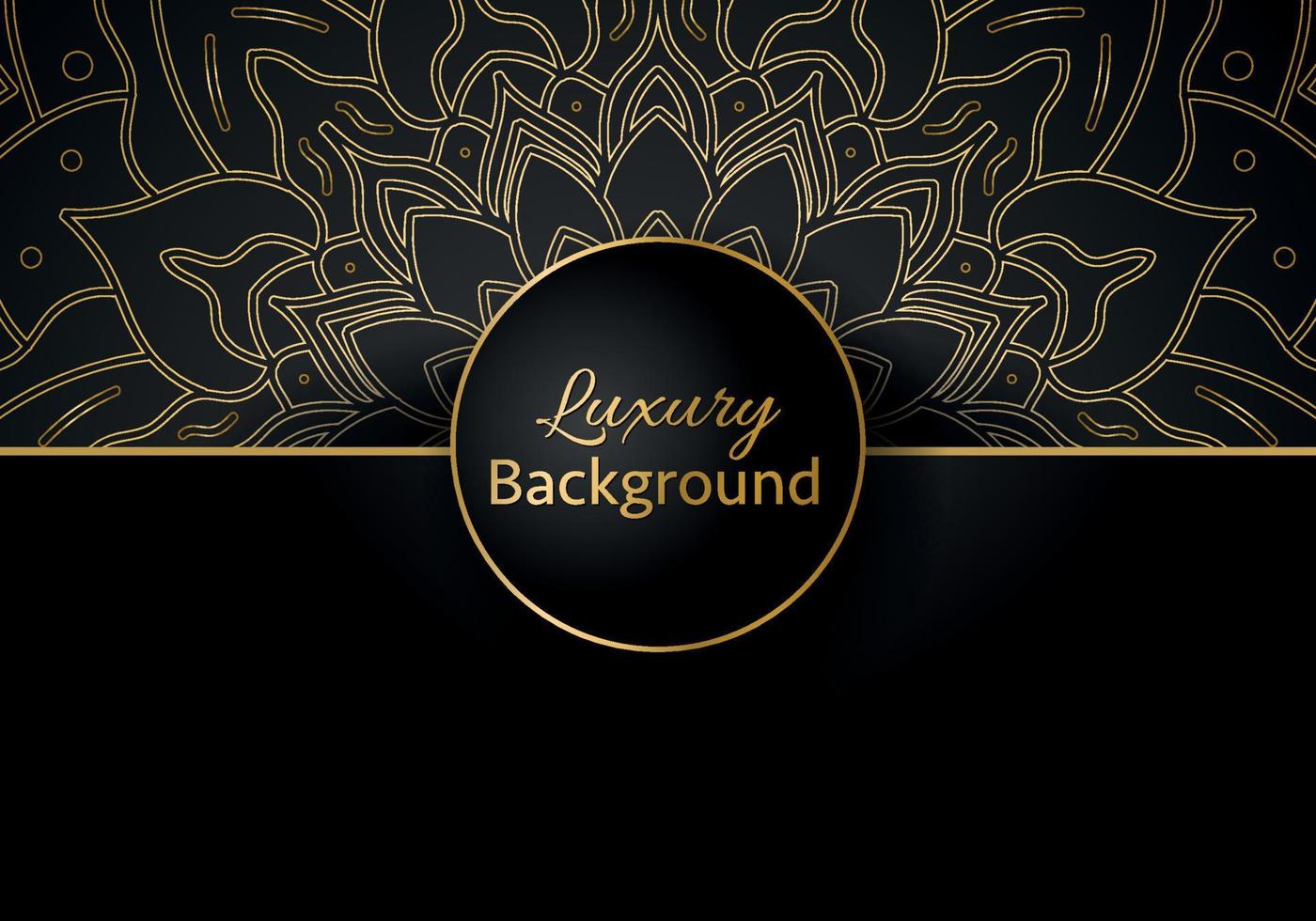 Luxury vector mandala background design with golden color pattern. Vector ornamental mandala design.
