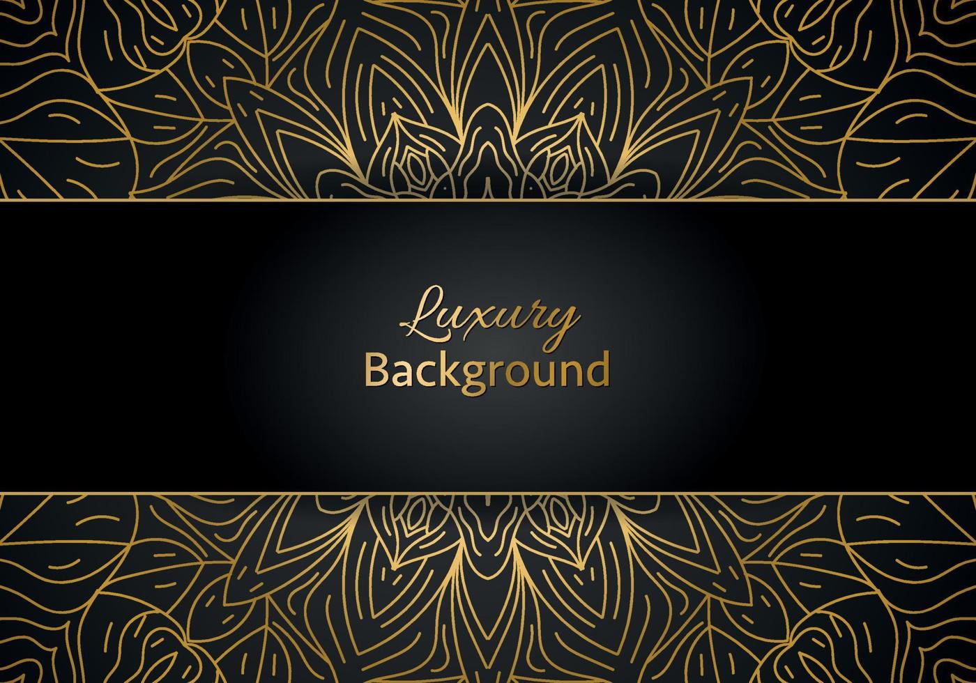 Luxury vector mandala background design with golden color pattern. Vector ornamental mandala design.