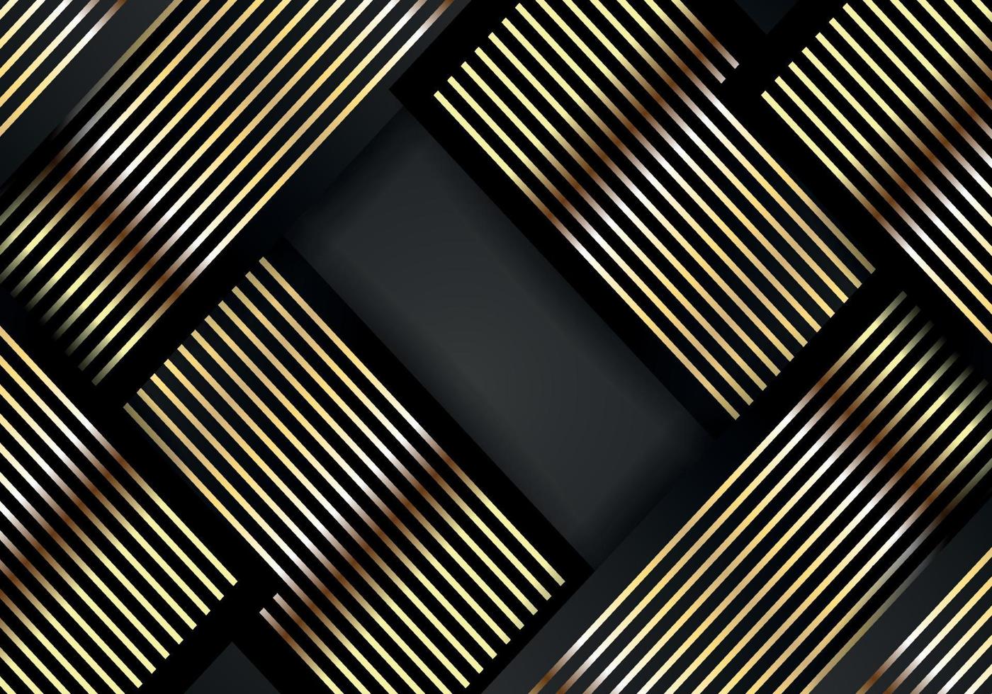 Abstract shape dark and golden glittering lines color luxury background. elegant modern background. vector