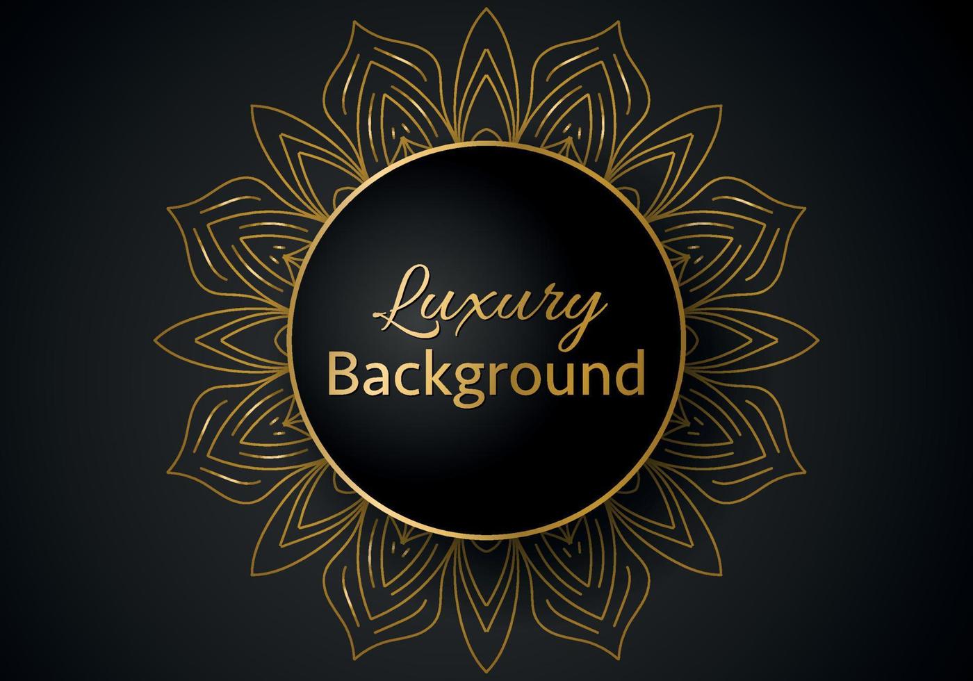 Luxury vector mandala background design with golden color pattern. Vector ornamental mandala design.
