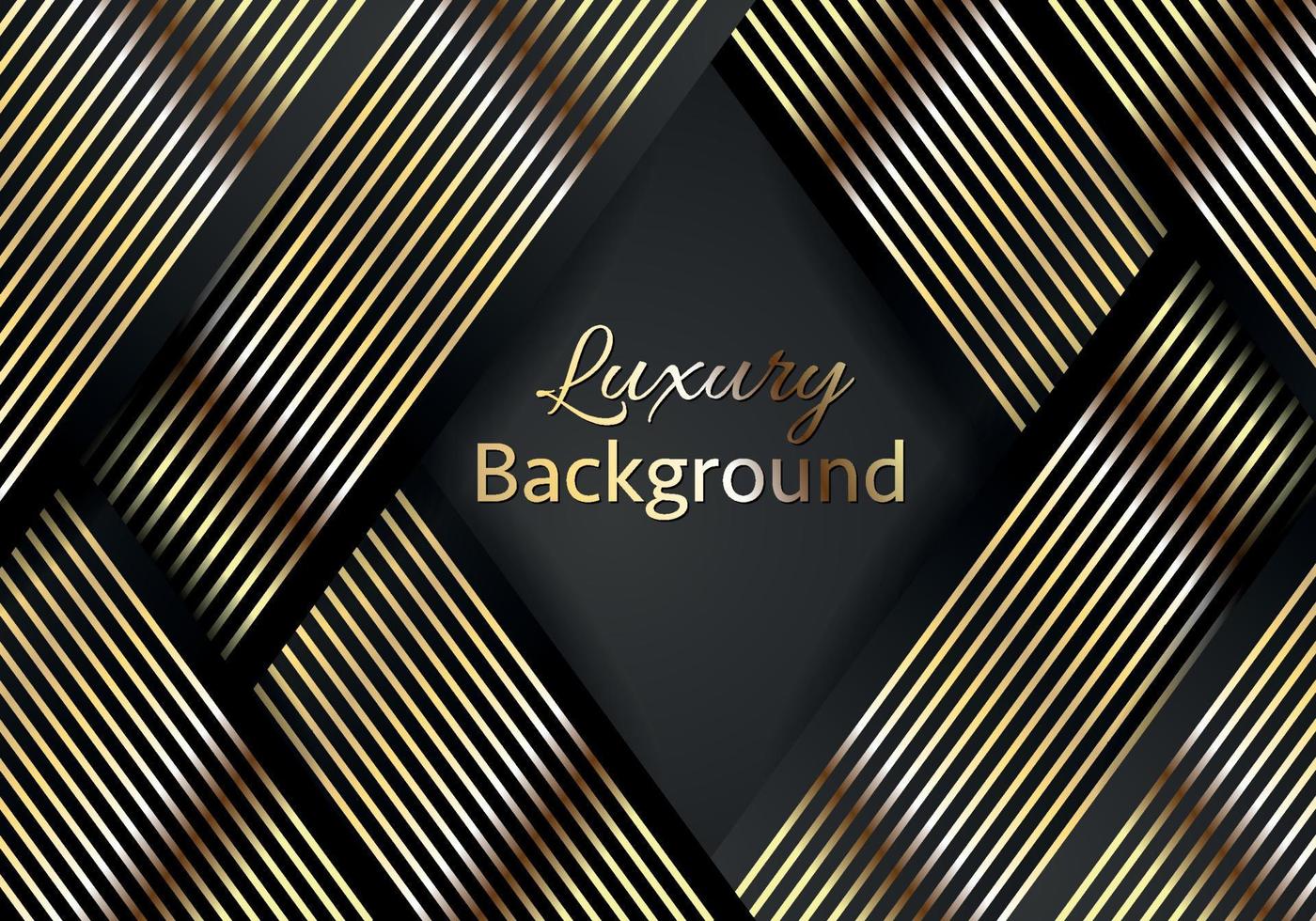 Abstract shape dark and golden glittering lines color luxury background. elegant modern background. vector