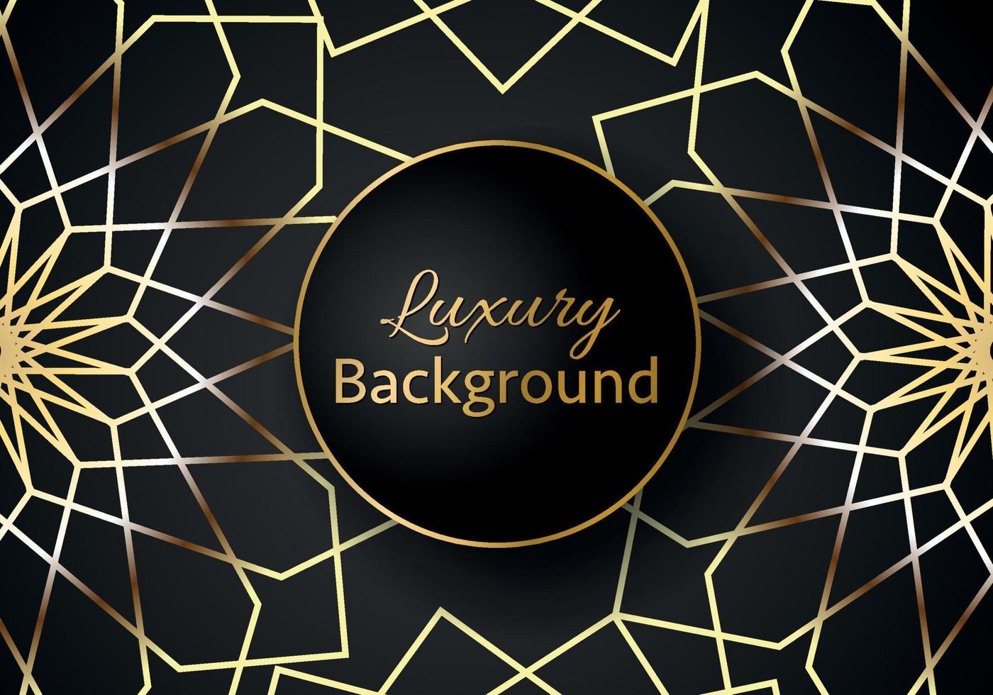 Abstract shape dark and golden glittering lines color luxury background. elegant modern background. vector