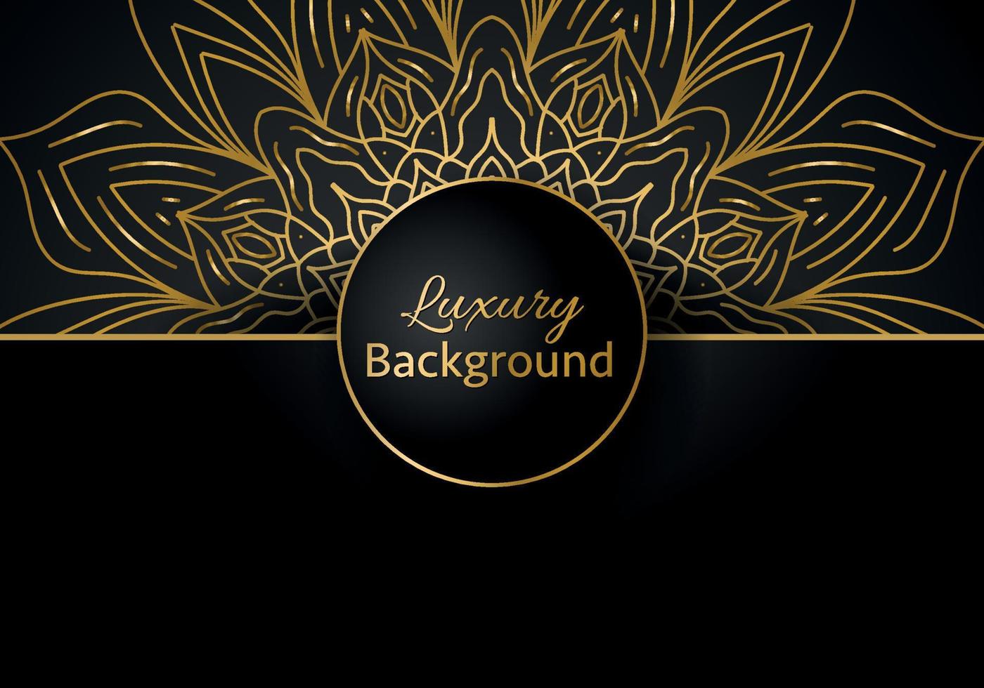 Luxury vector mandala background design with golden color pattern. Vector ornamental mandala design.