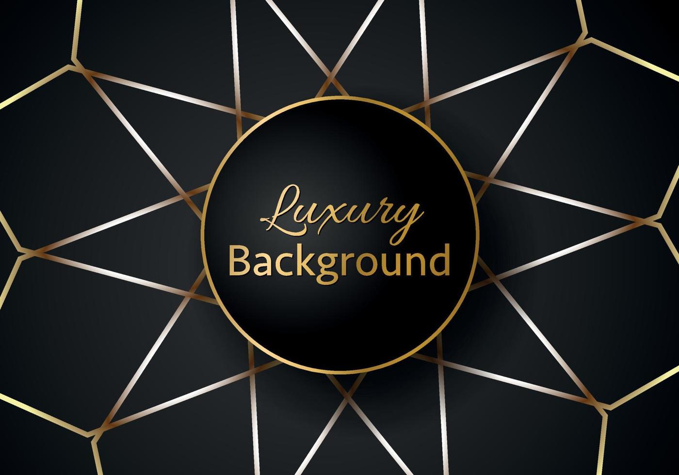 Abstract shape dark and golden glittering lines color luxury background. elegant modern background. vector