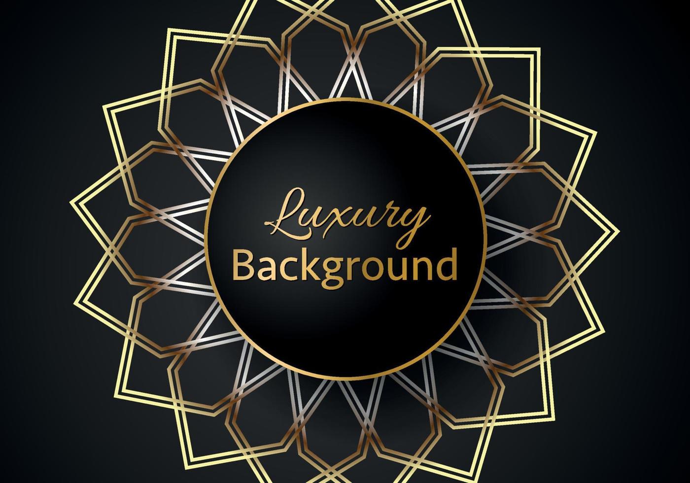Abstract shape dark and golden glittering lines color luxury background. elegant modern background. vector