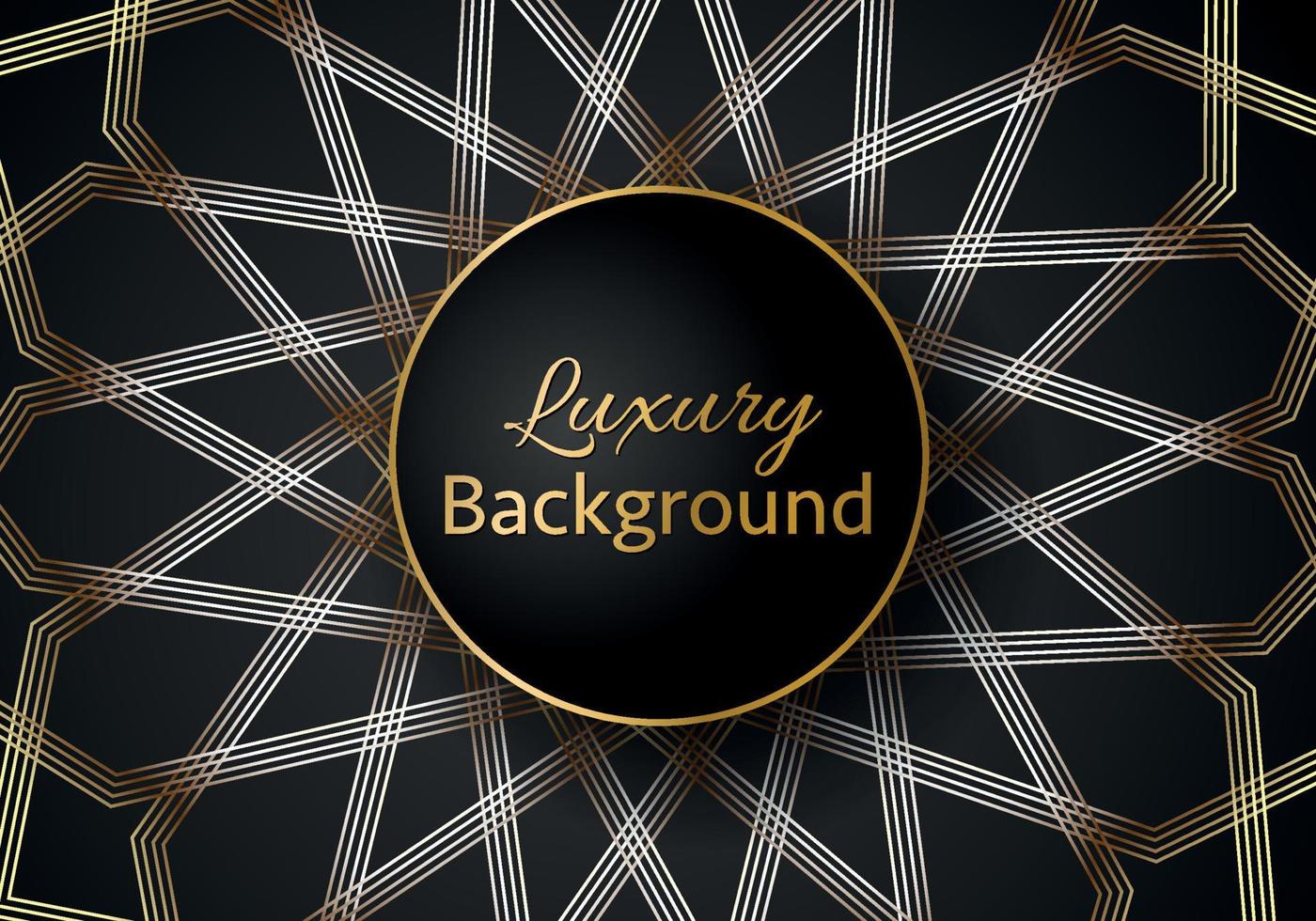 Abstract shape dark and golden glittering lines color luxury background. elegant modern background. vector