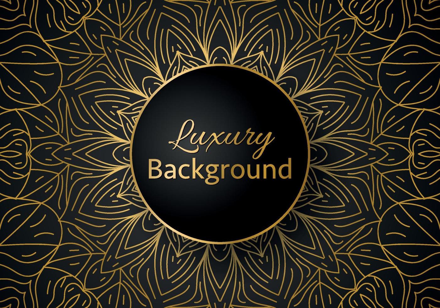 Luxury vector mandala background design with golden color pattern. Vector ornamental mandala design.