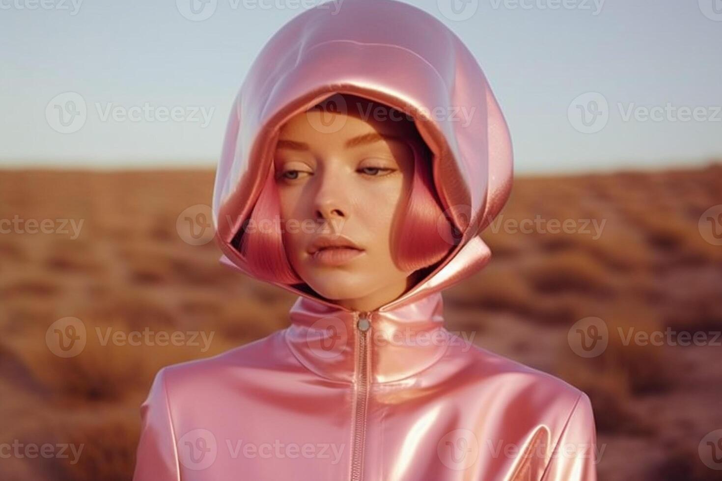woman in futuristic style photo