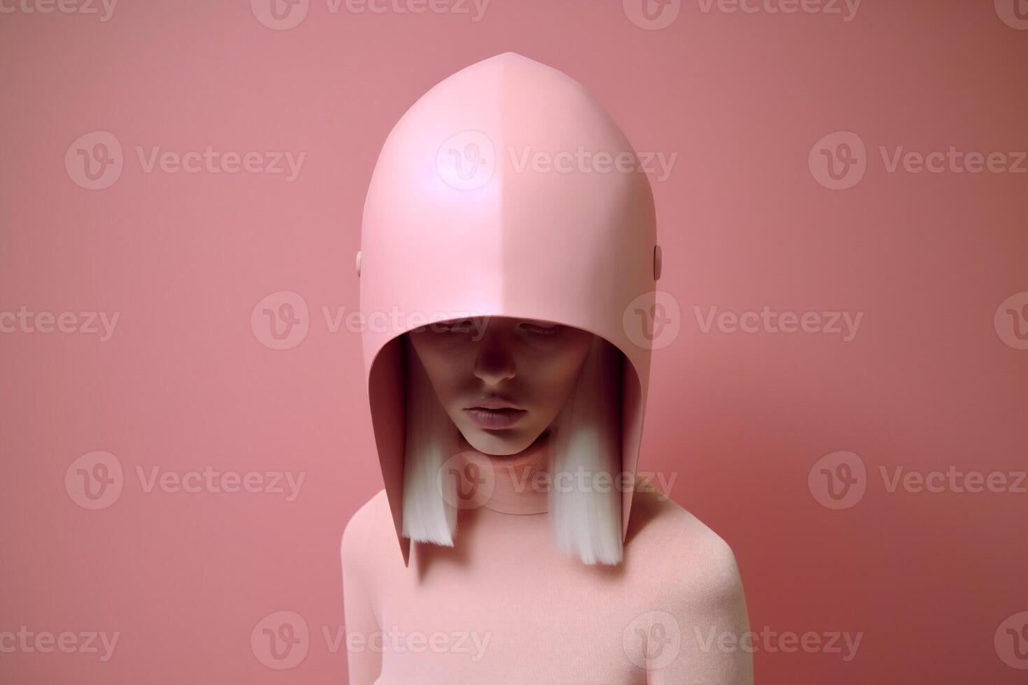 woman in futuristic style photo