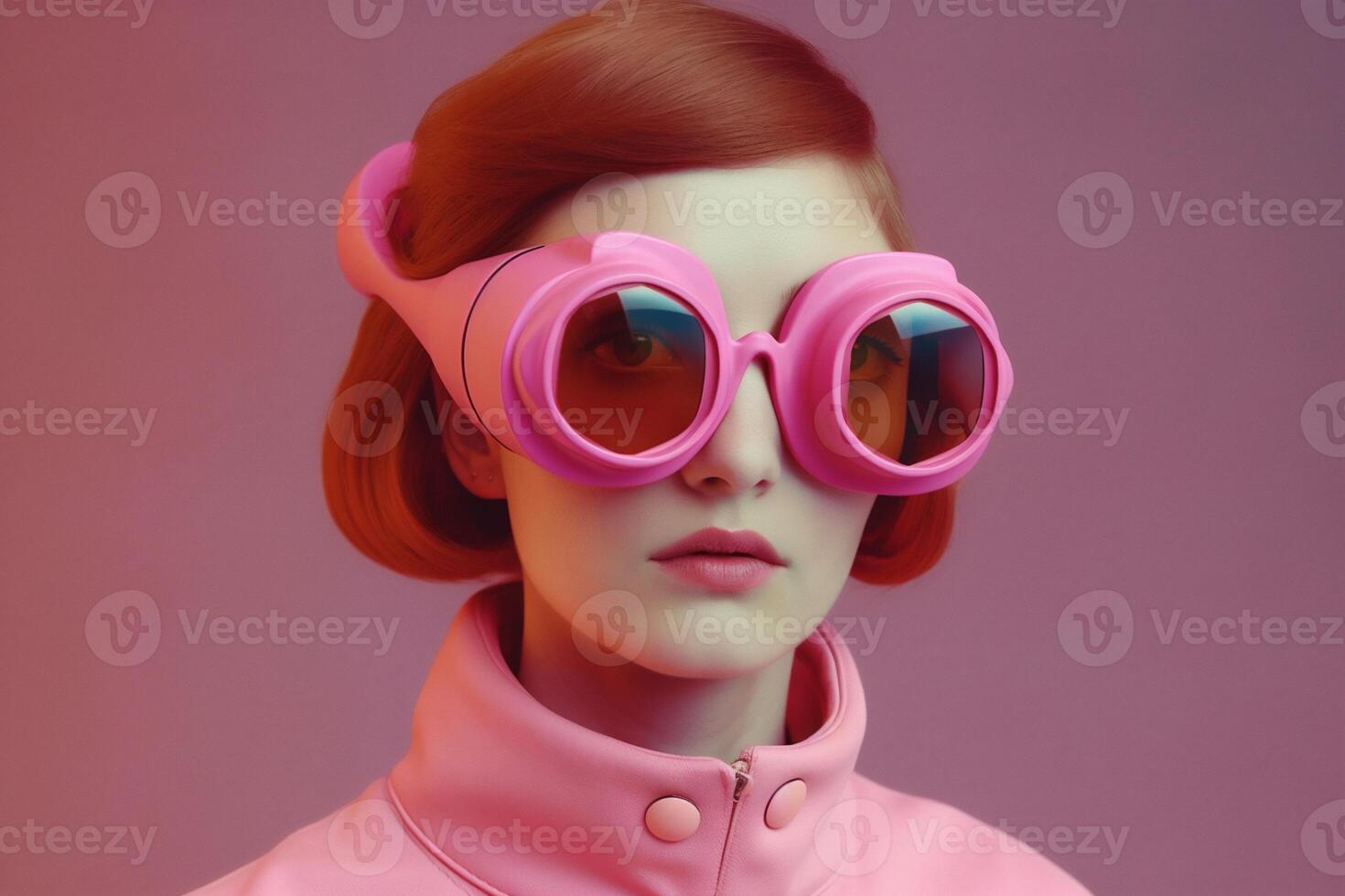 woman in futuristic style photo