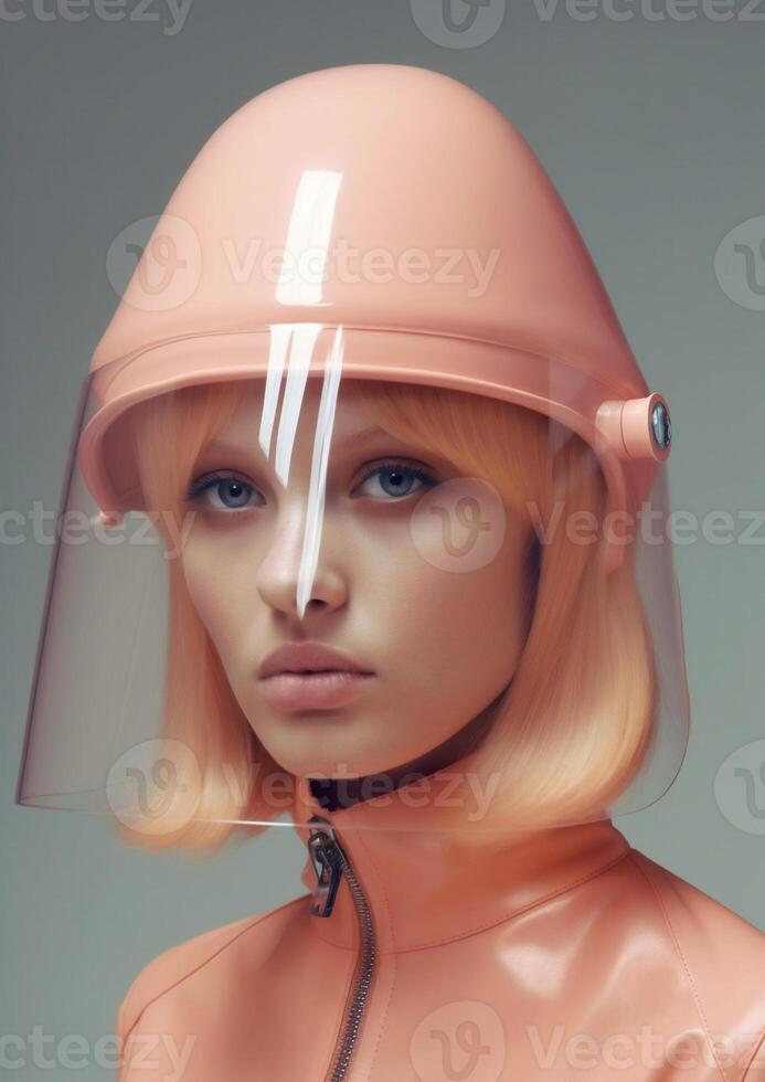 woman in futuristic style photo