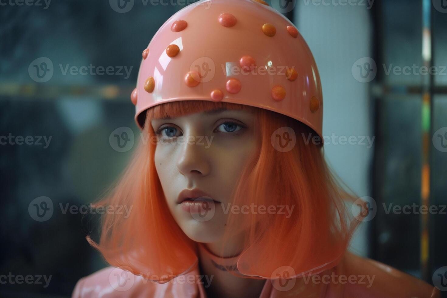 woman in futuristic style photo