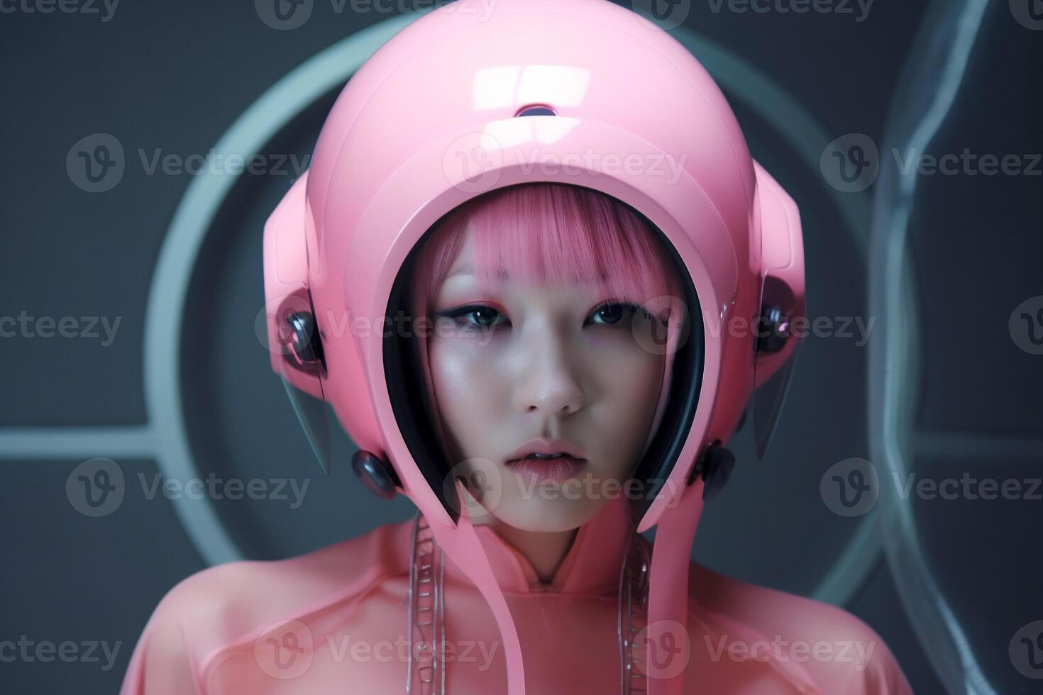 woman in futuristic style photo