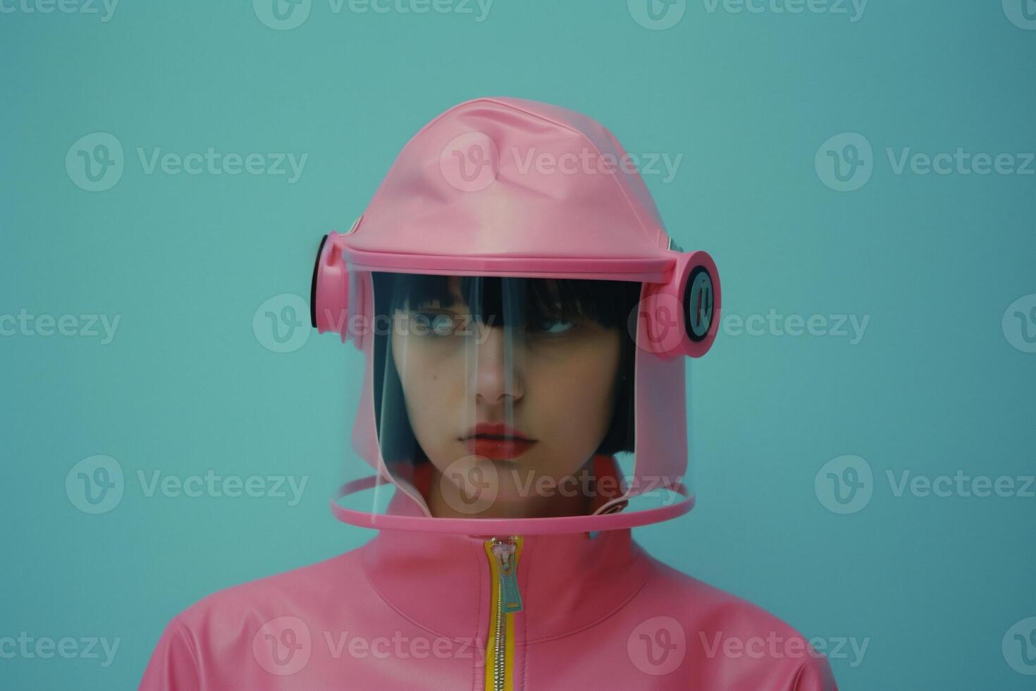 woman in futuristic style photo
