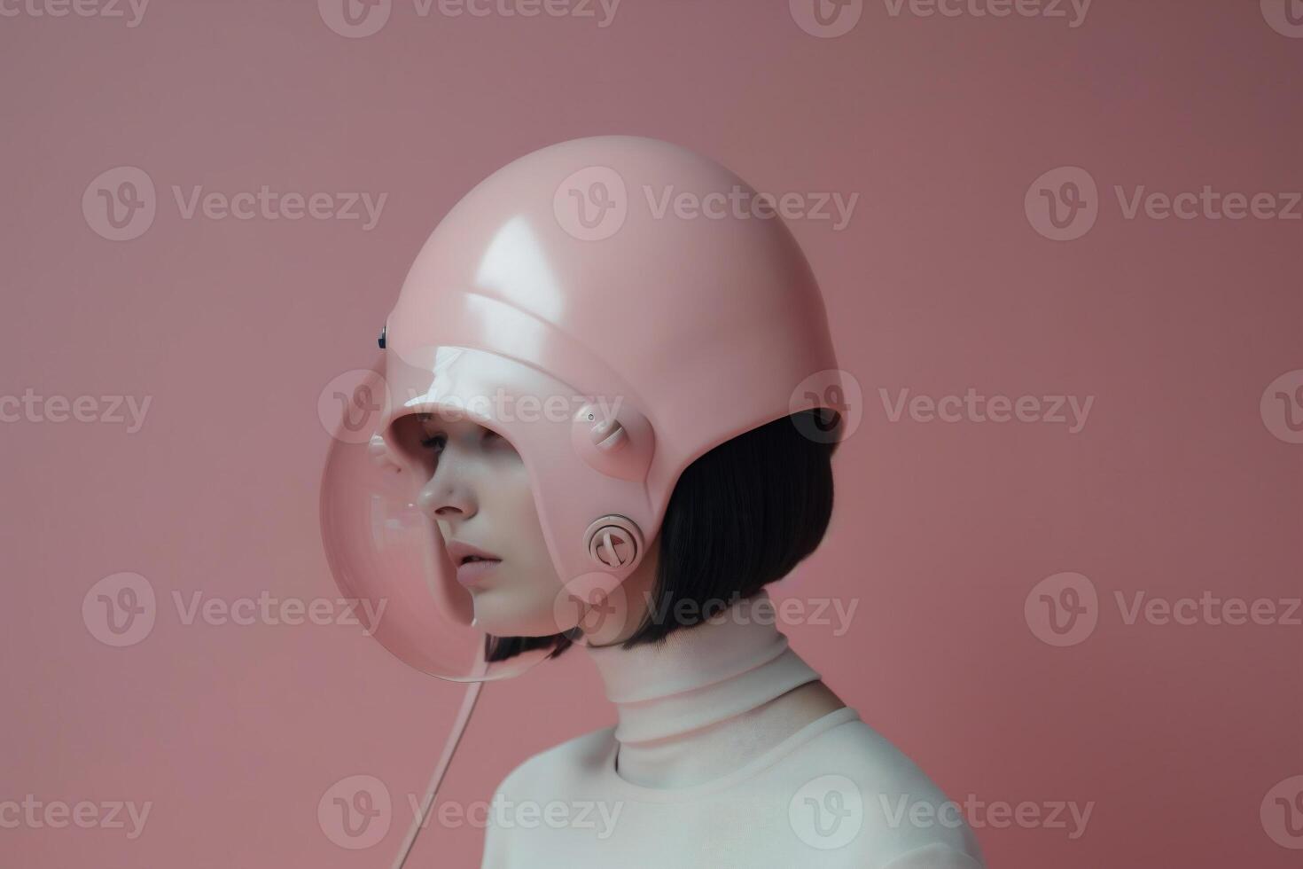 woman in futuristic style photo
