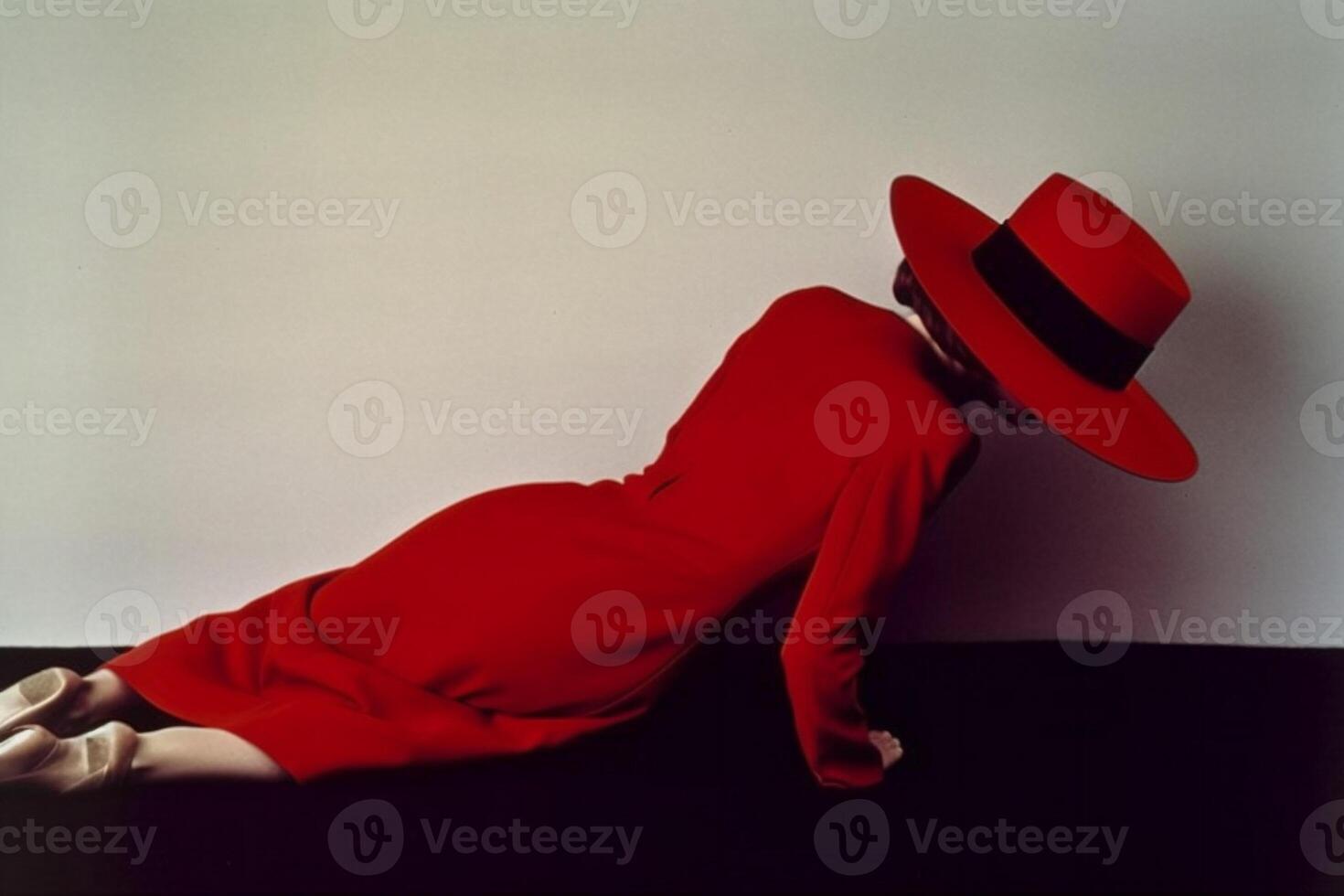woman in retro style photo