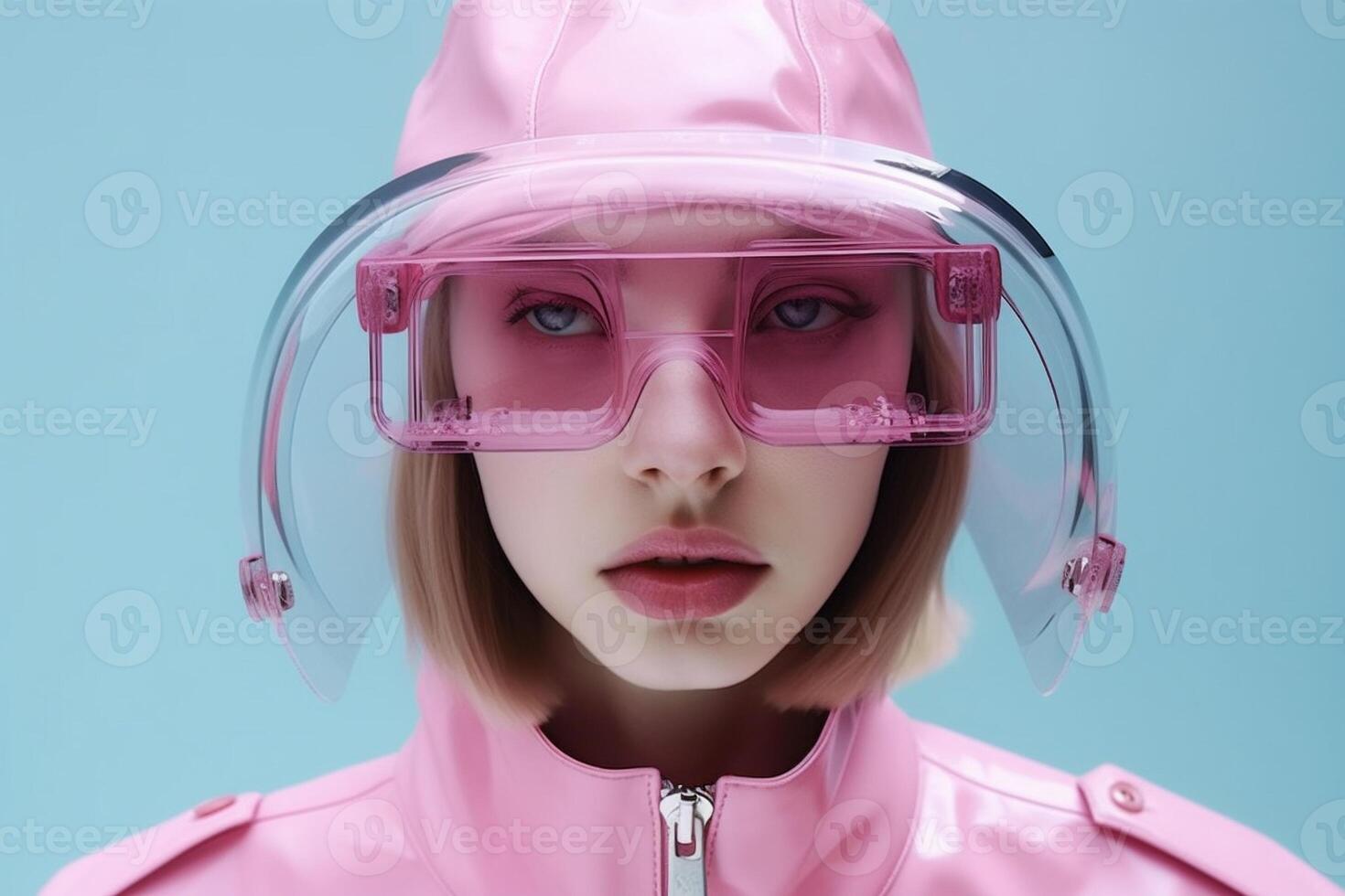 woman in futuristic style photo