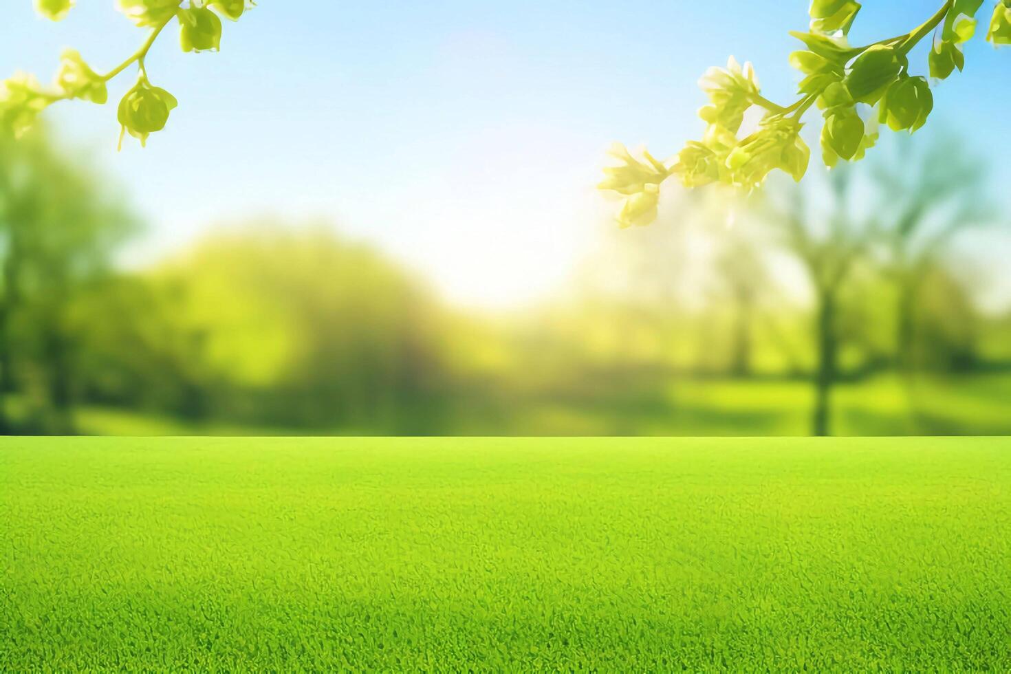 The landscape of spring nature with . photo