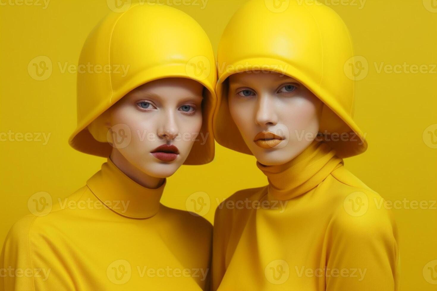 women in futuristic style photo