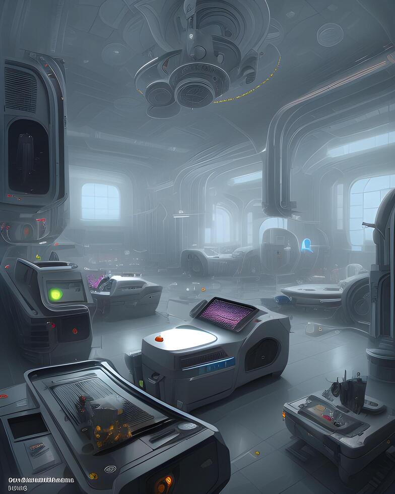 Futuristic Laboratory aesthetic photo