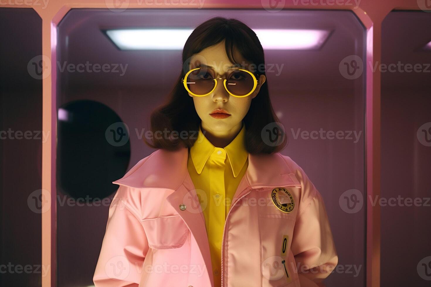 woman in futuristic style photo