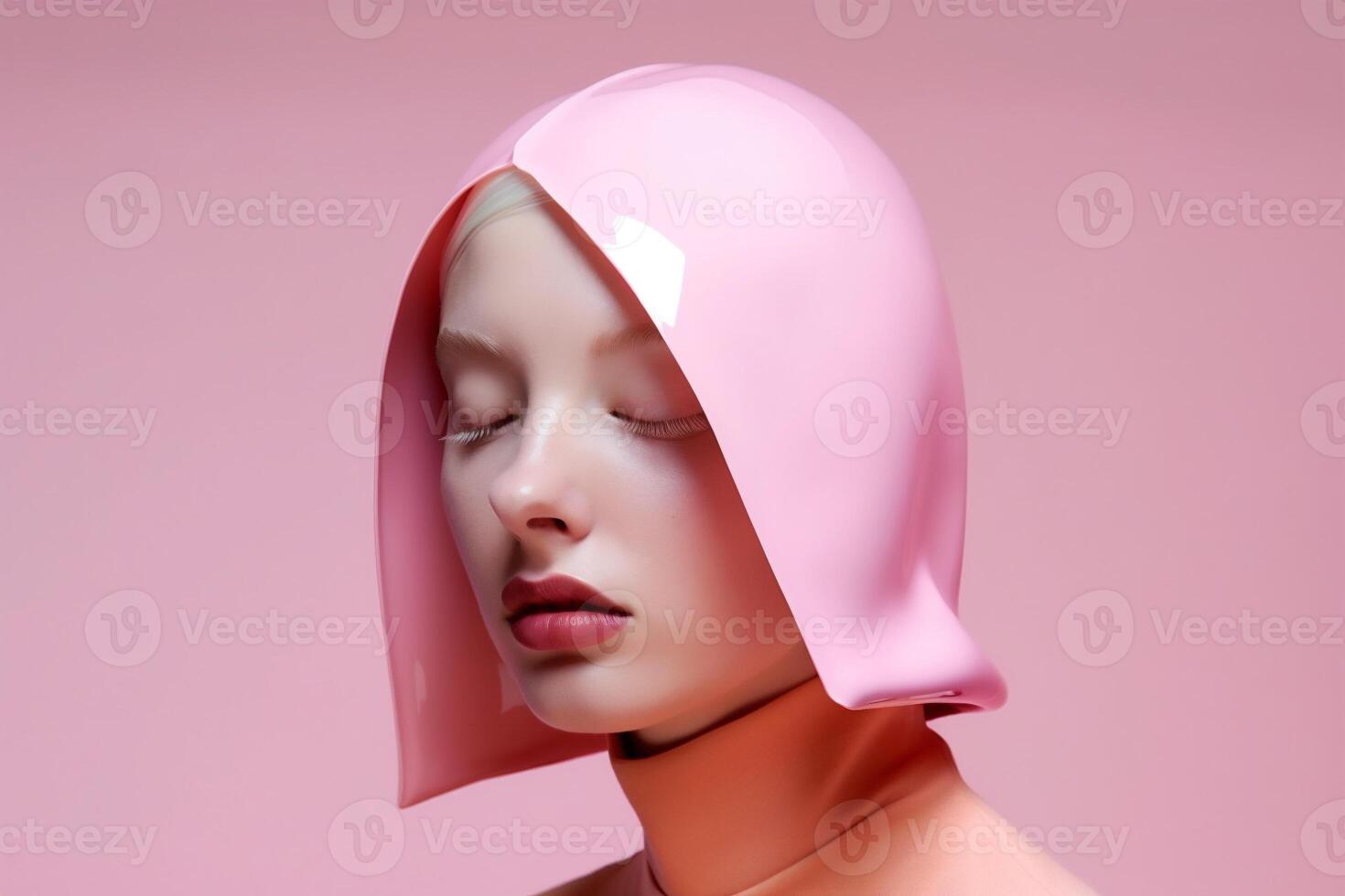 woman in futuristic style photo