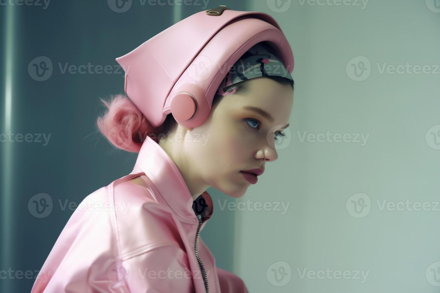 woman in futuristic style photo